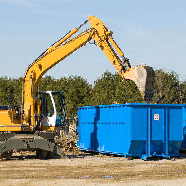 what are the rental fees for a residential dumpster in Concrete